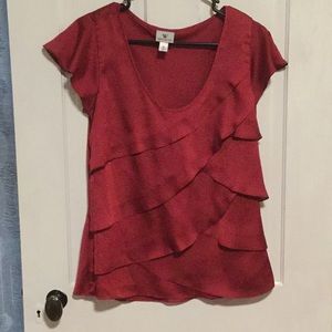 Worthington shirt. Medium. Maroon.